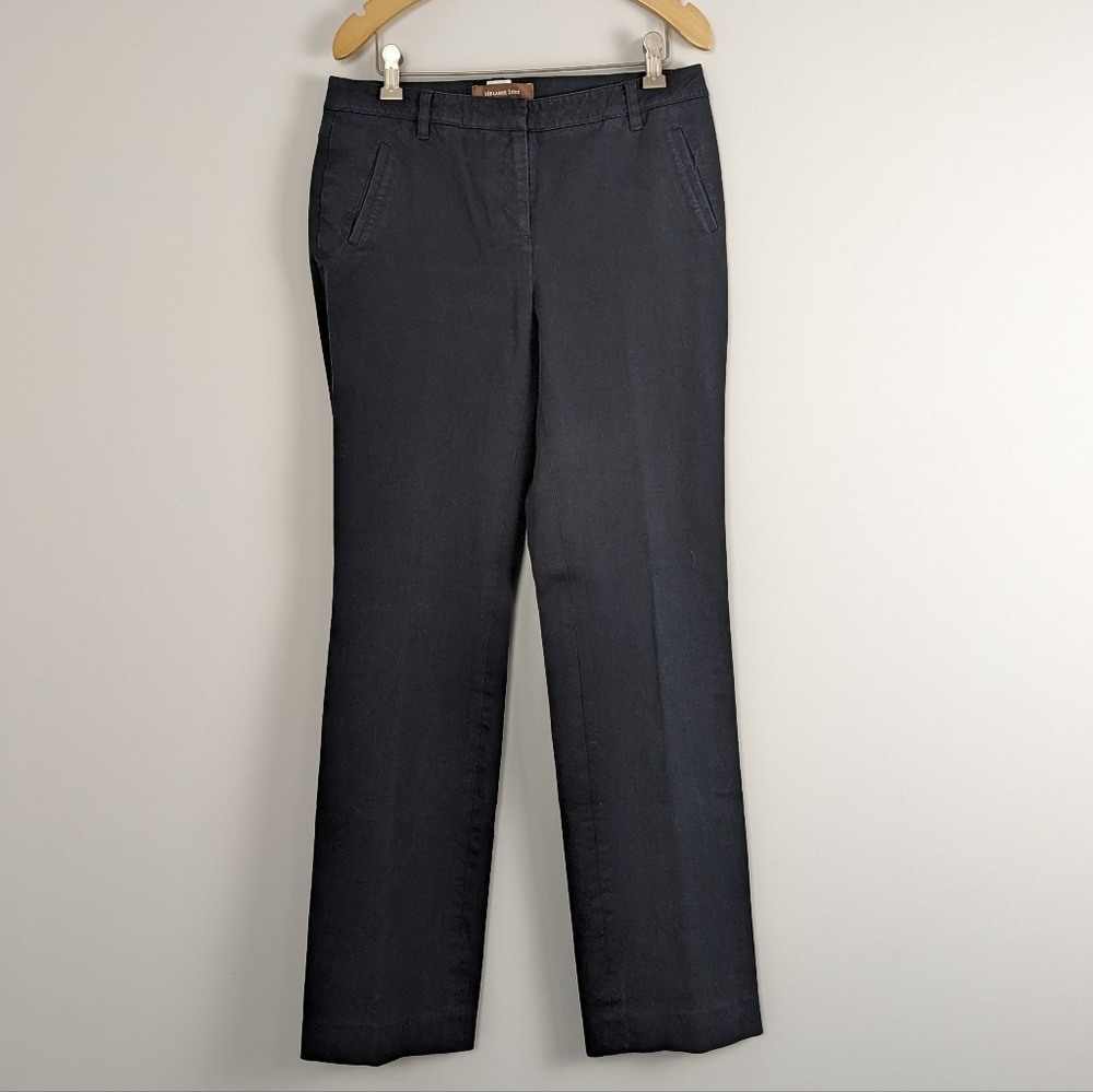 Women's Melanie Lyne Dark Gray Straight Leg Pants Size 4